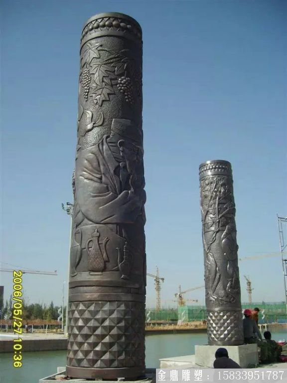 廣場(chǎng)大型紫銅龍柱 盤(pán)龍柱雕塑景觀 裝飾龍柱生產(chǎn)廠家